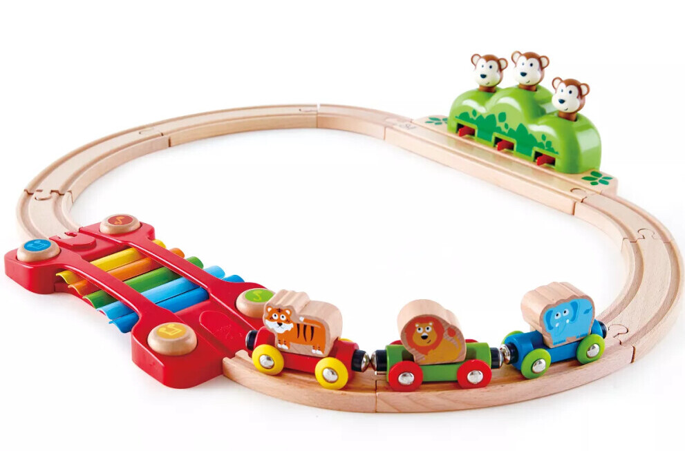 wooden toy train sets for toddlers