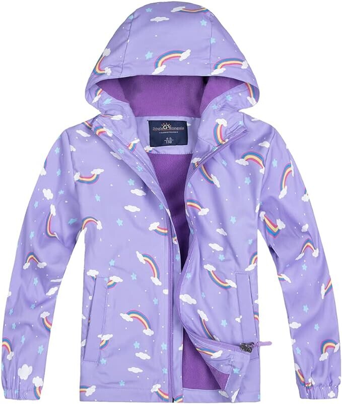 Fleece Lined Rain Jackets For Girls
