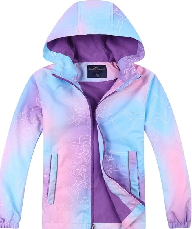 Fleece Lined Rain Jackets For Girls