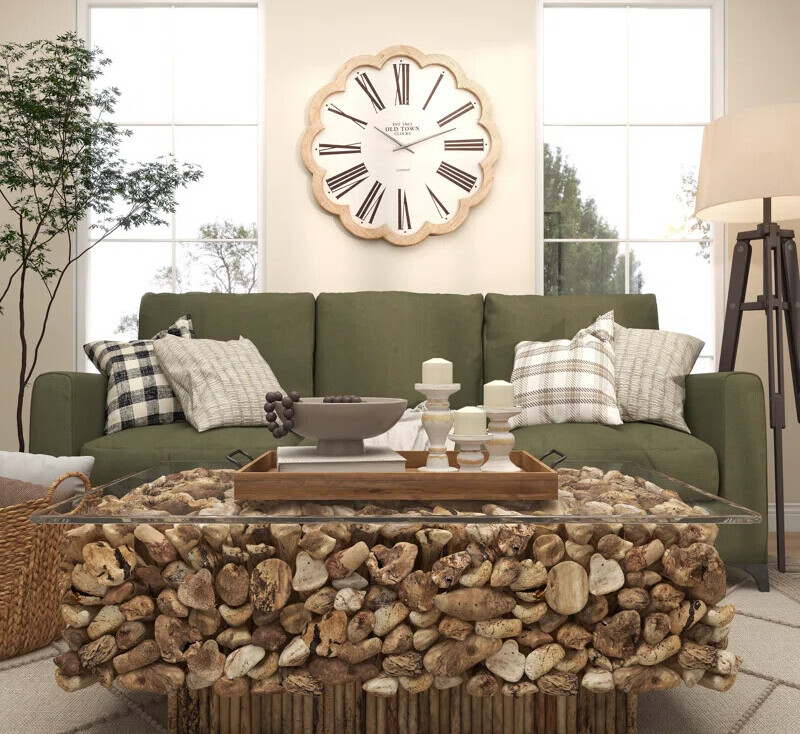 modern farmhouse wall clocks