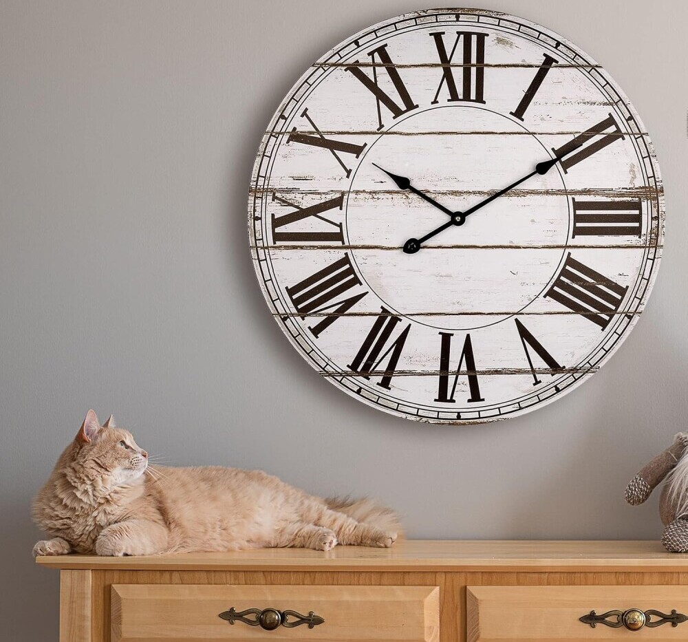modern farmhouse wall clocks