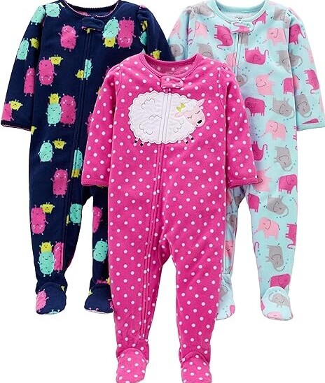 toddler girl fleece pajamas