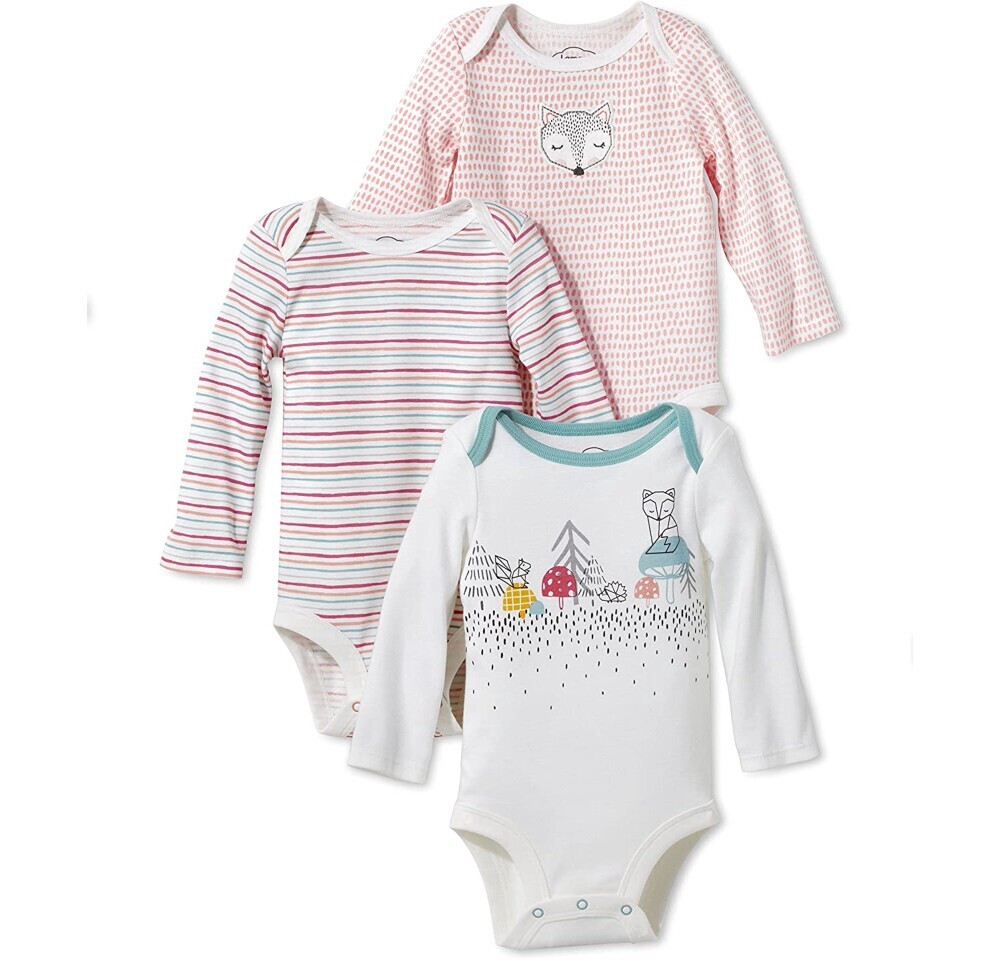 Organic Baby Girl Long Sleeve Onesies