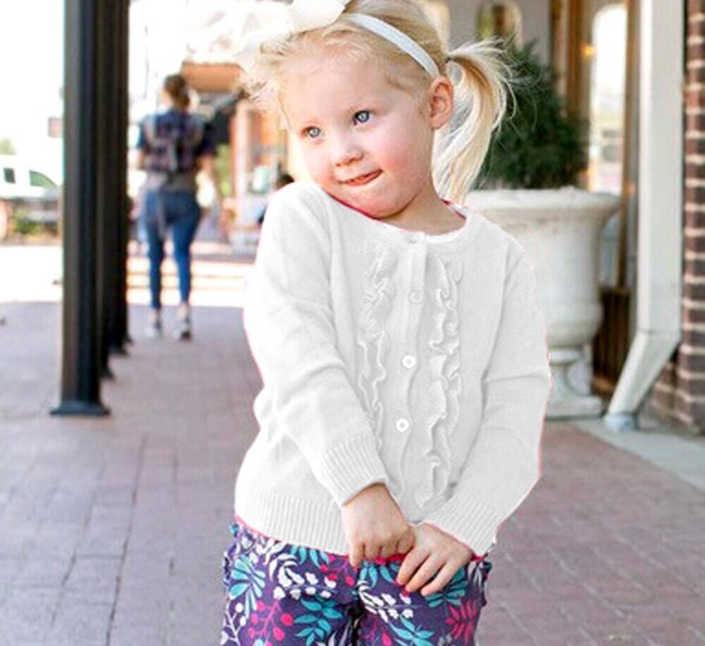 toddler girls white cardigan sweater
