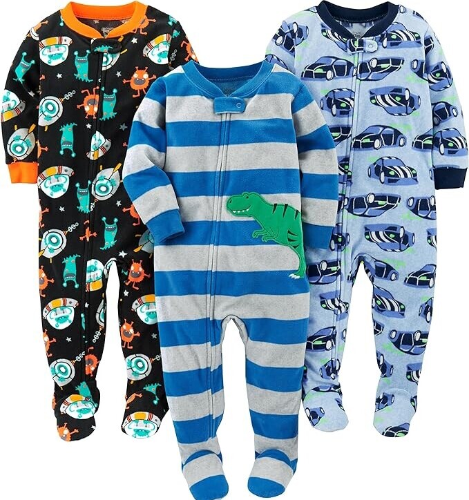 fleece pajamas for toddler boys