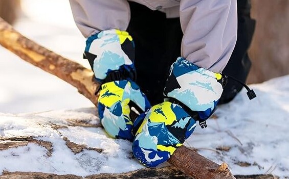 kids waterproof mittons