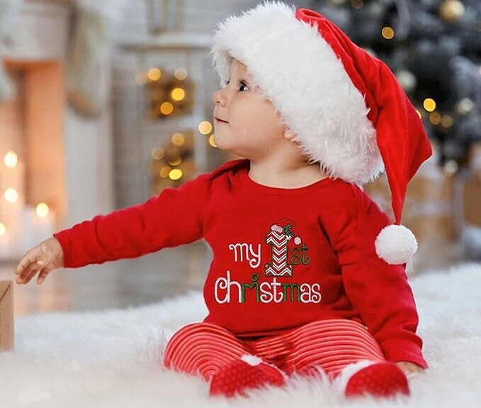 baby girl Christmas pajamas