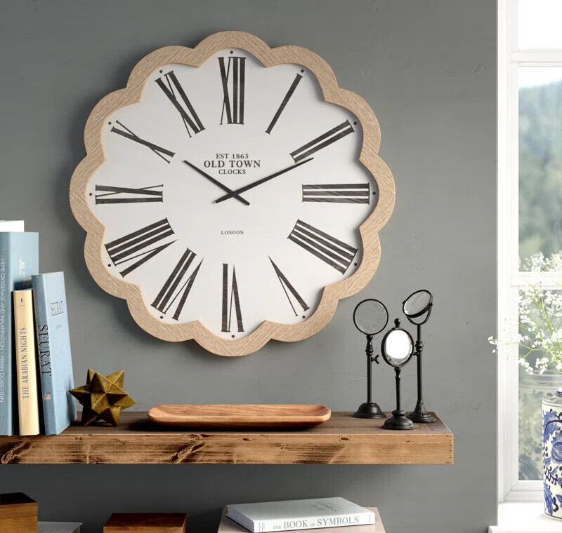 modern farmhouse wall clocks