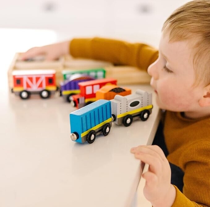 Wooden Toy Train Sets For Toddlers