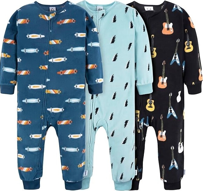 fleece pajamas for toddler boys