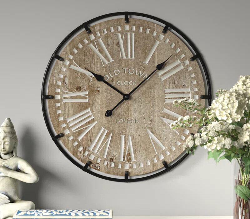 modern farmhouse wall clocks