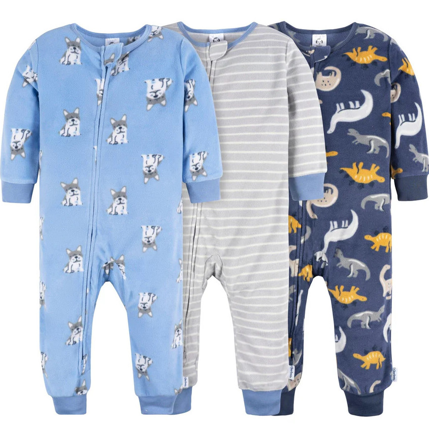 fleece pajamas for toddler boys