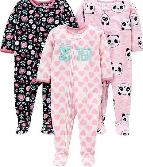 toddler girl fleece pajamas