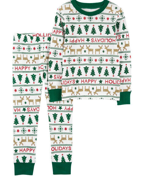 Toddler 2-Piece Fair Isle 100% Snug Fit Cotton Pajamas