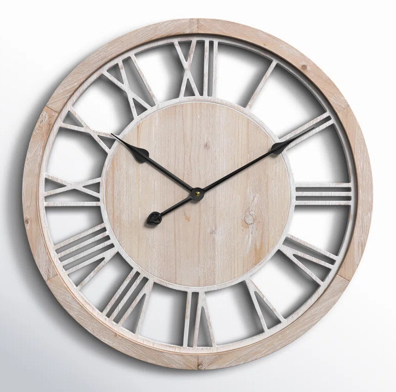 modern farmhouse wall clocks