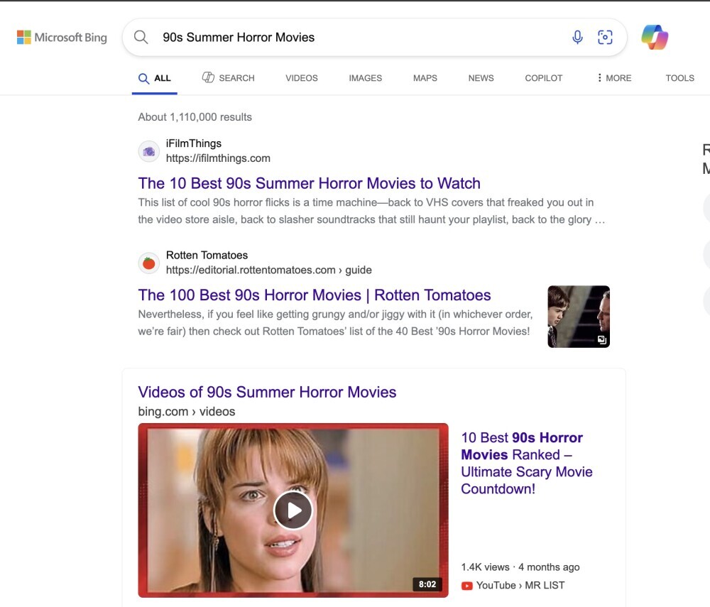 90s summer horror movies