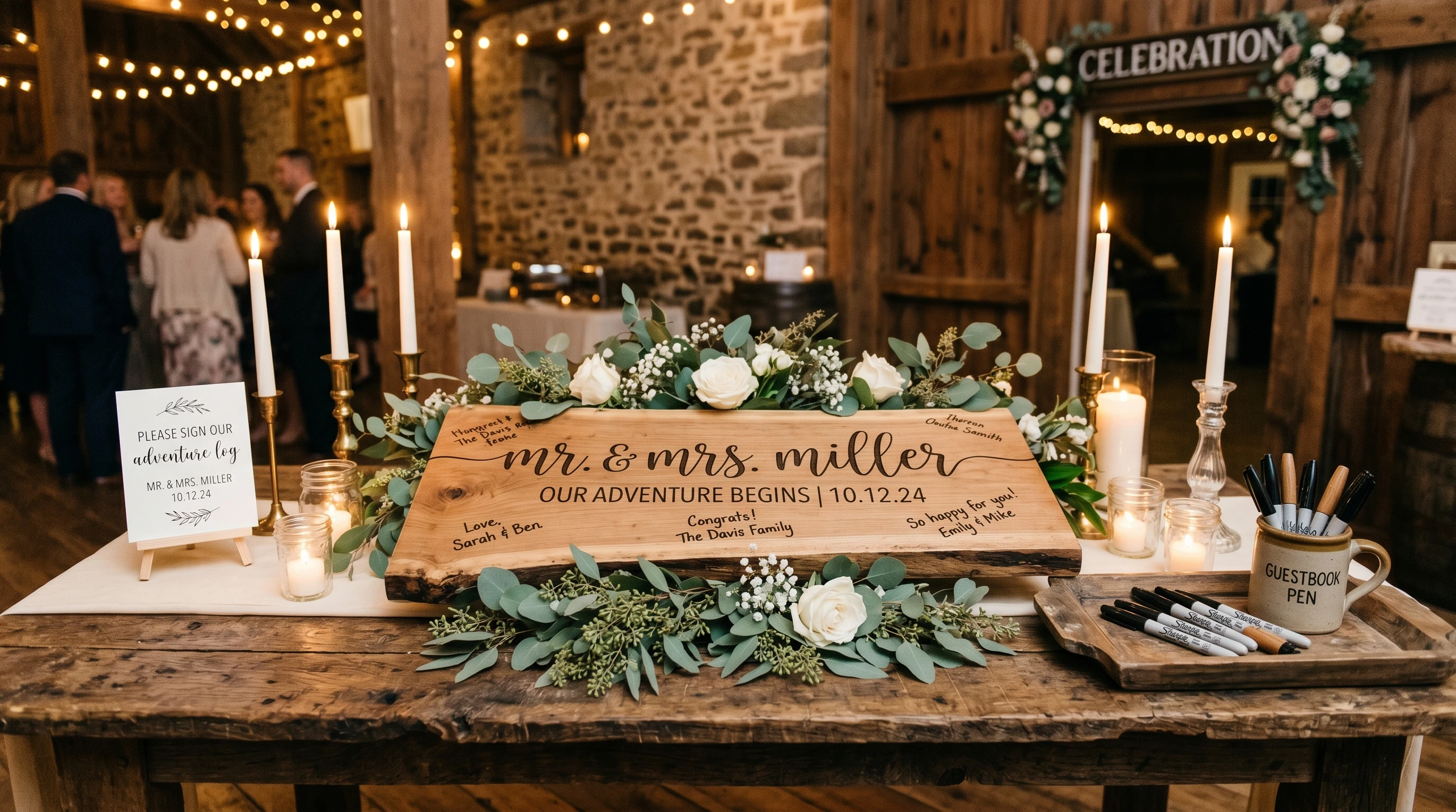 Rustic Wedding Guest Book Ideas