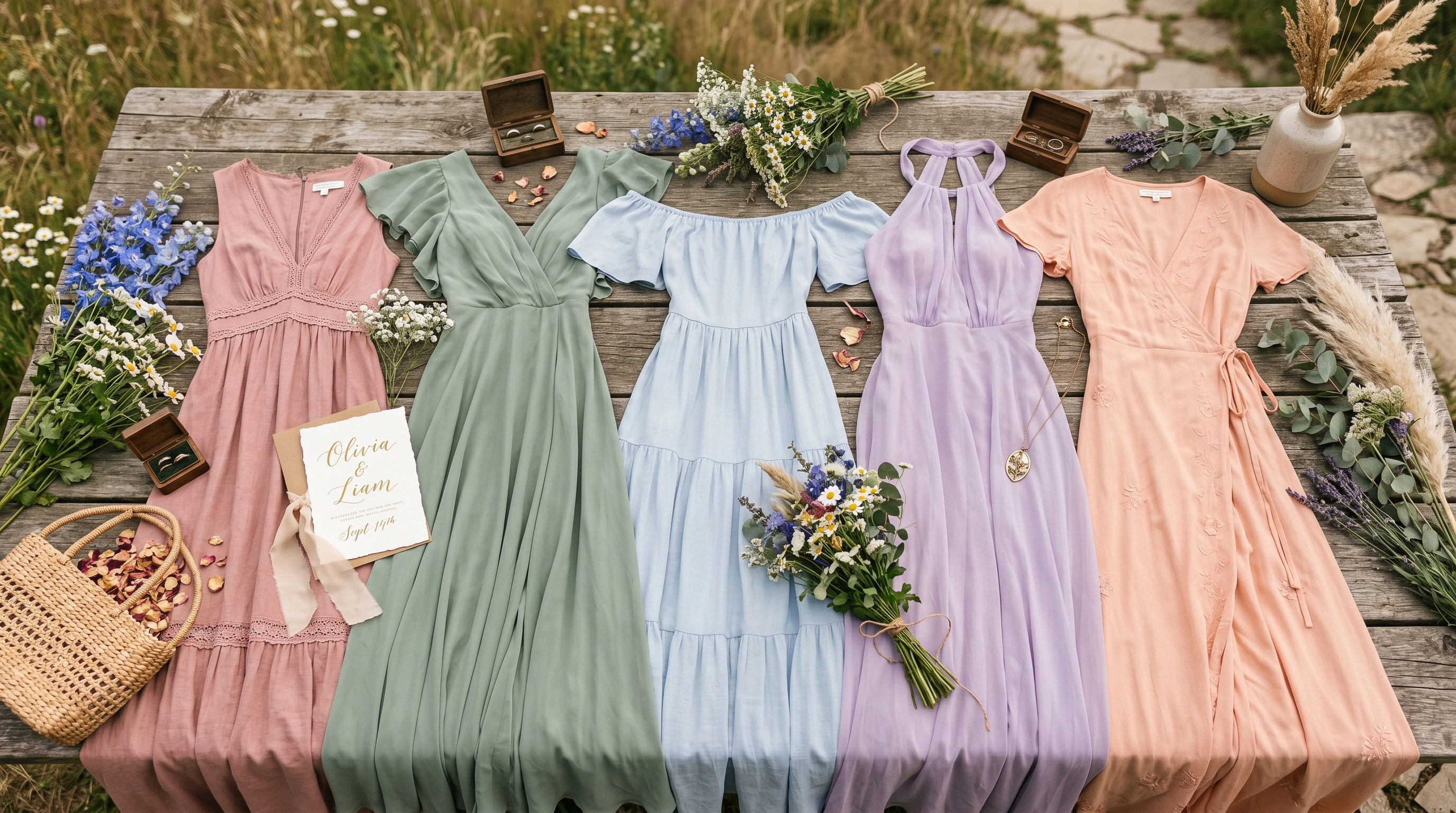 Boho Bridesmaid Dresses Inspiration