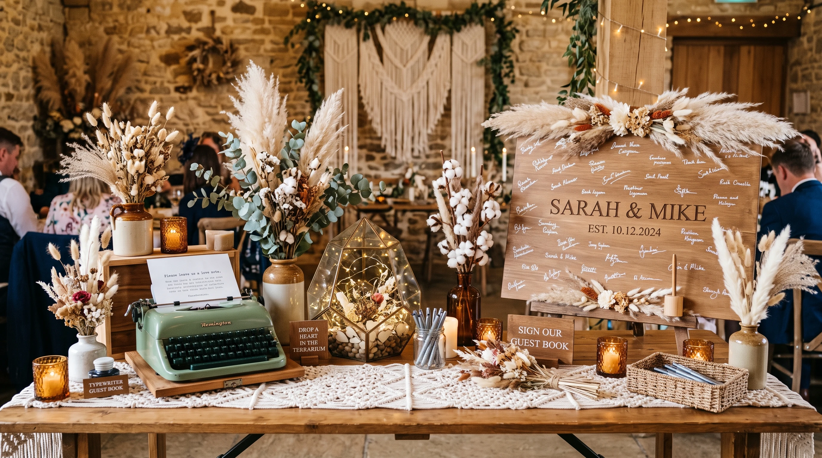 Boho Wedding Guest Book Ideas