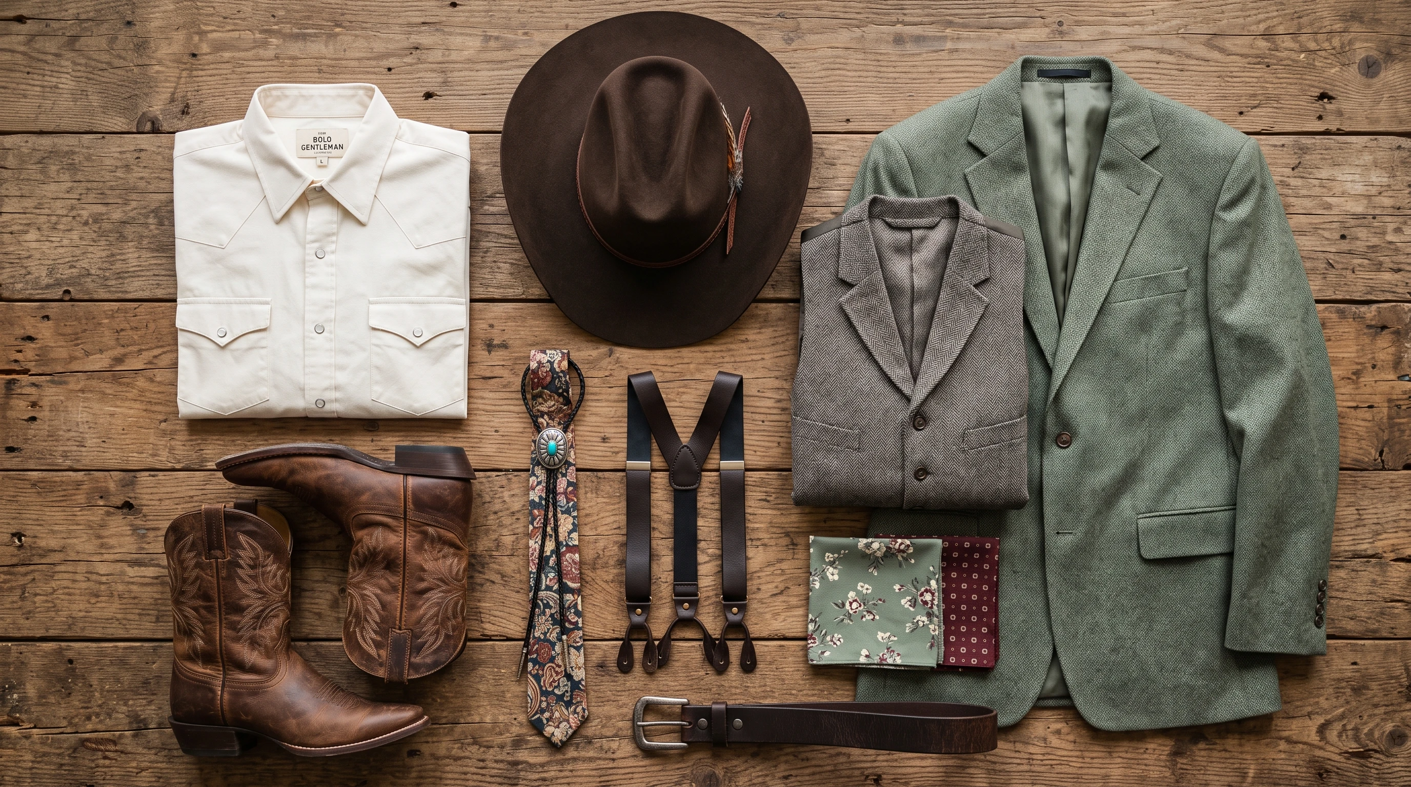 Groomsmen attire ideas: Western, rustic, and boho wedding outfits for the wedding party
