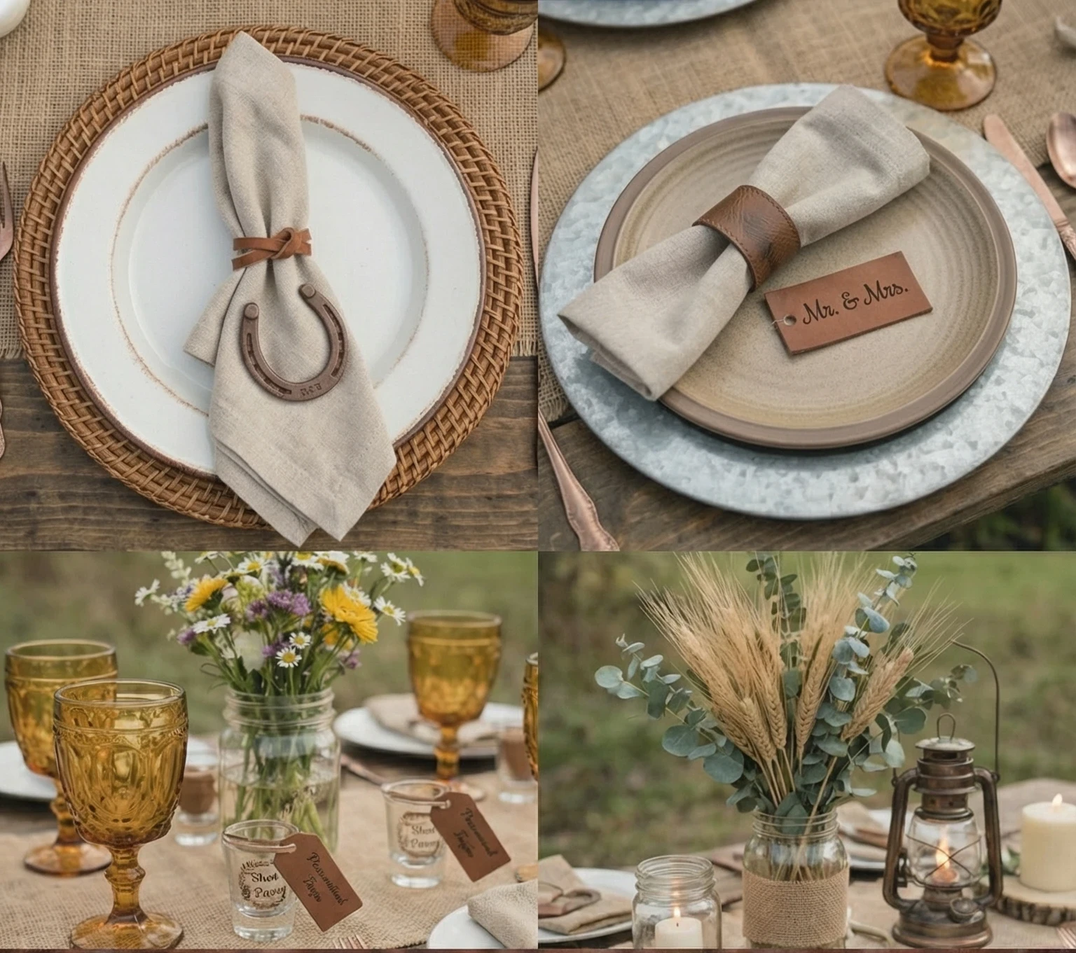 Wedding table setting