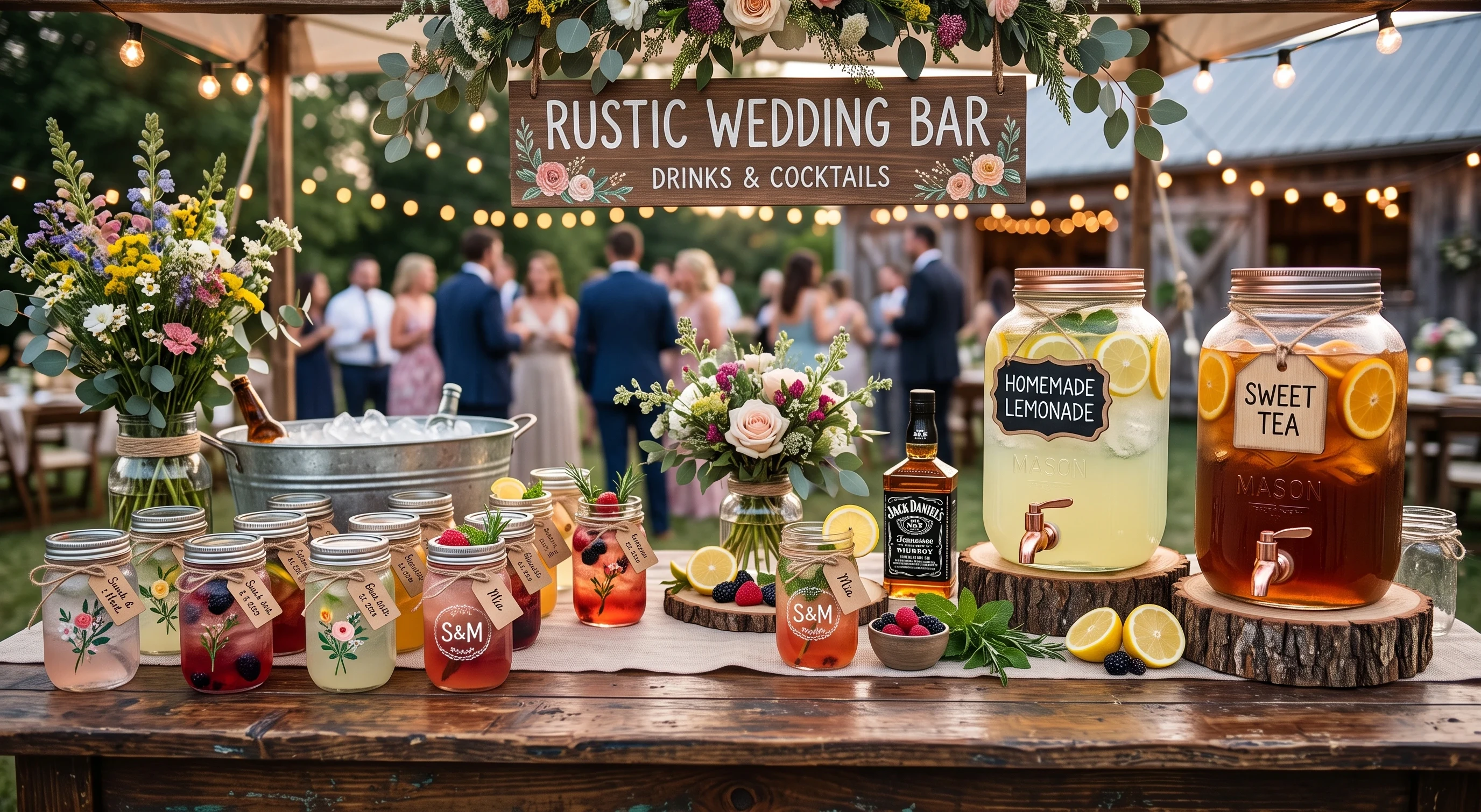 Rustic-wedding-bar