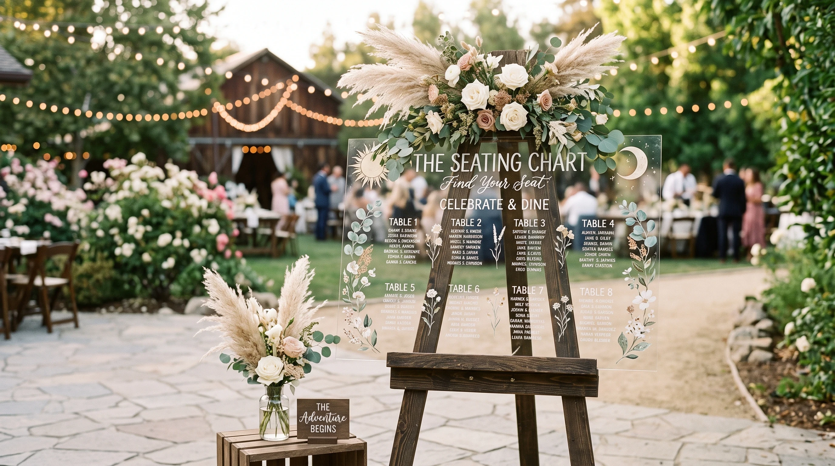 Boho-wedding-seating-chart-ideas