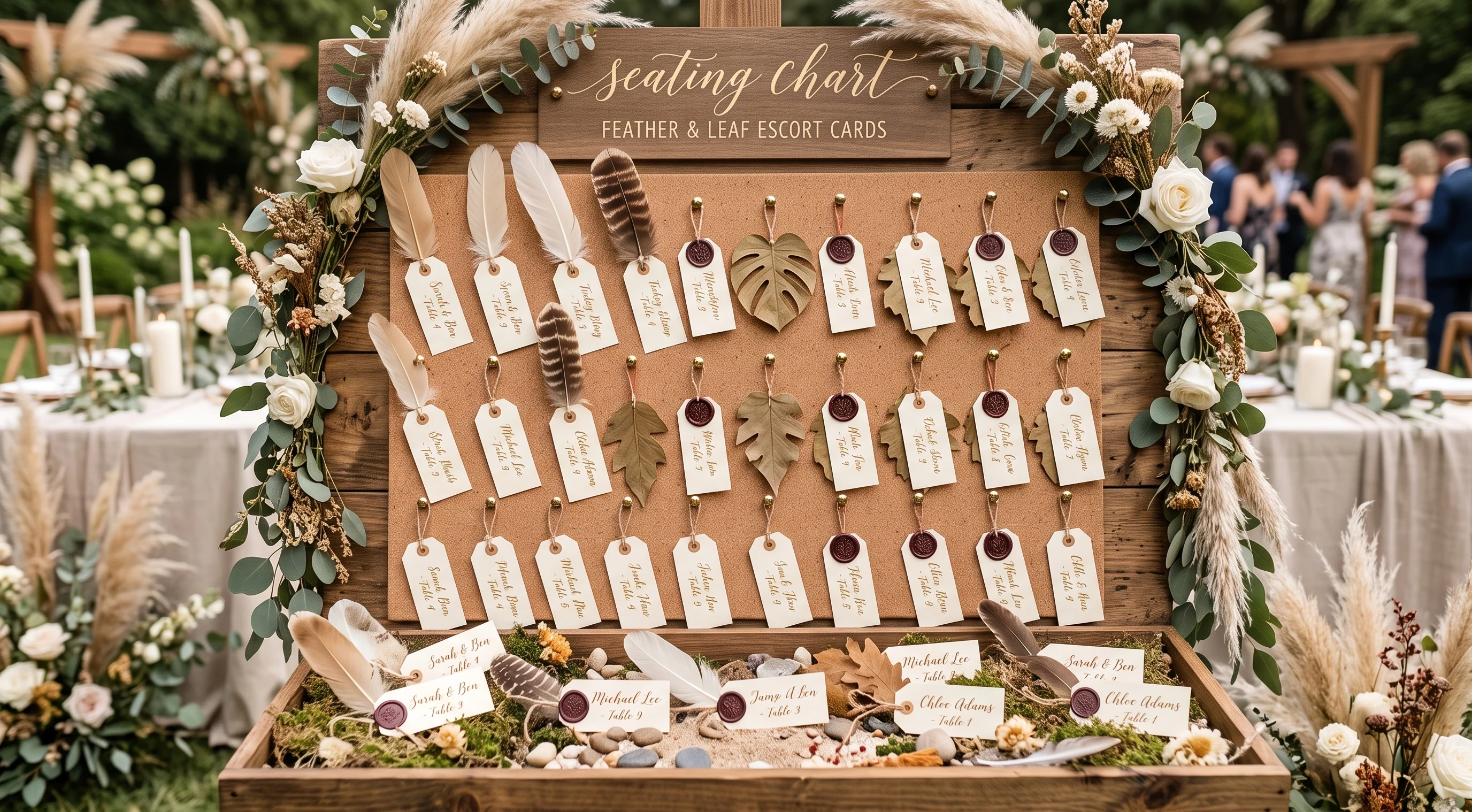 Boho-wedding-seating-chart-ideas