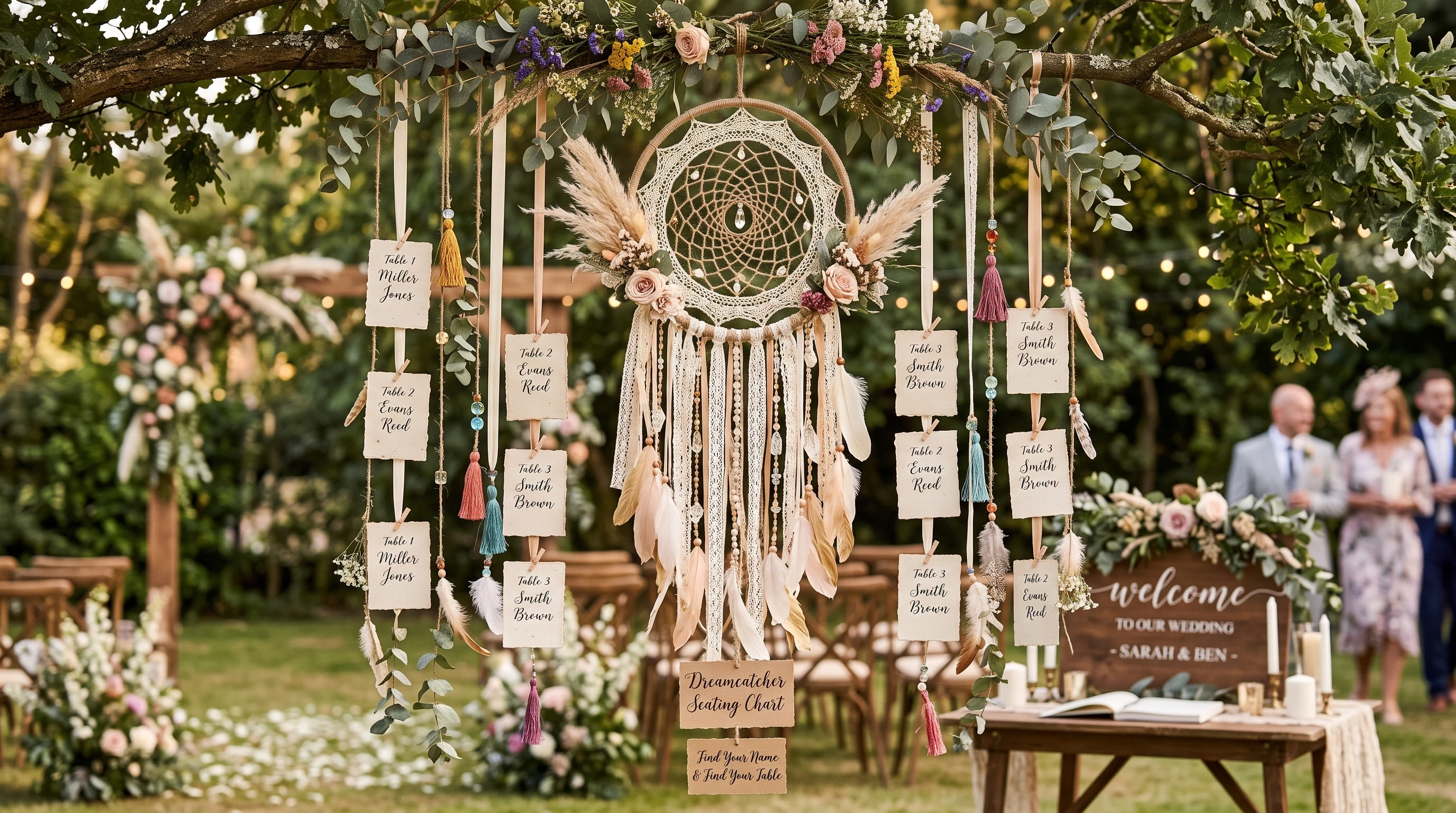 Boho-wedding-seating-chart-ideas