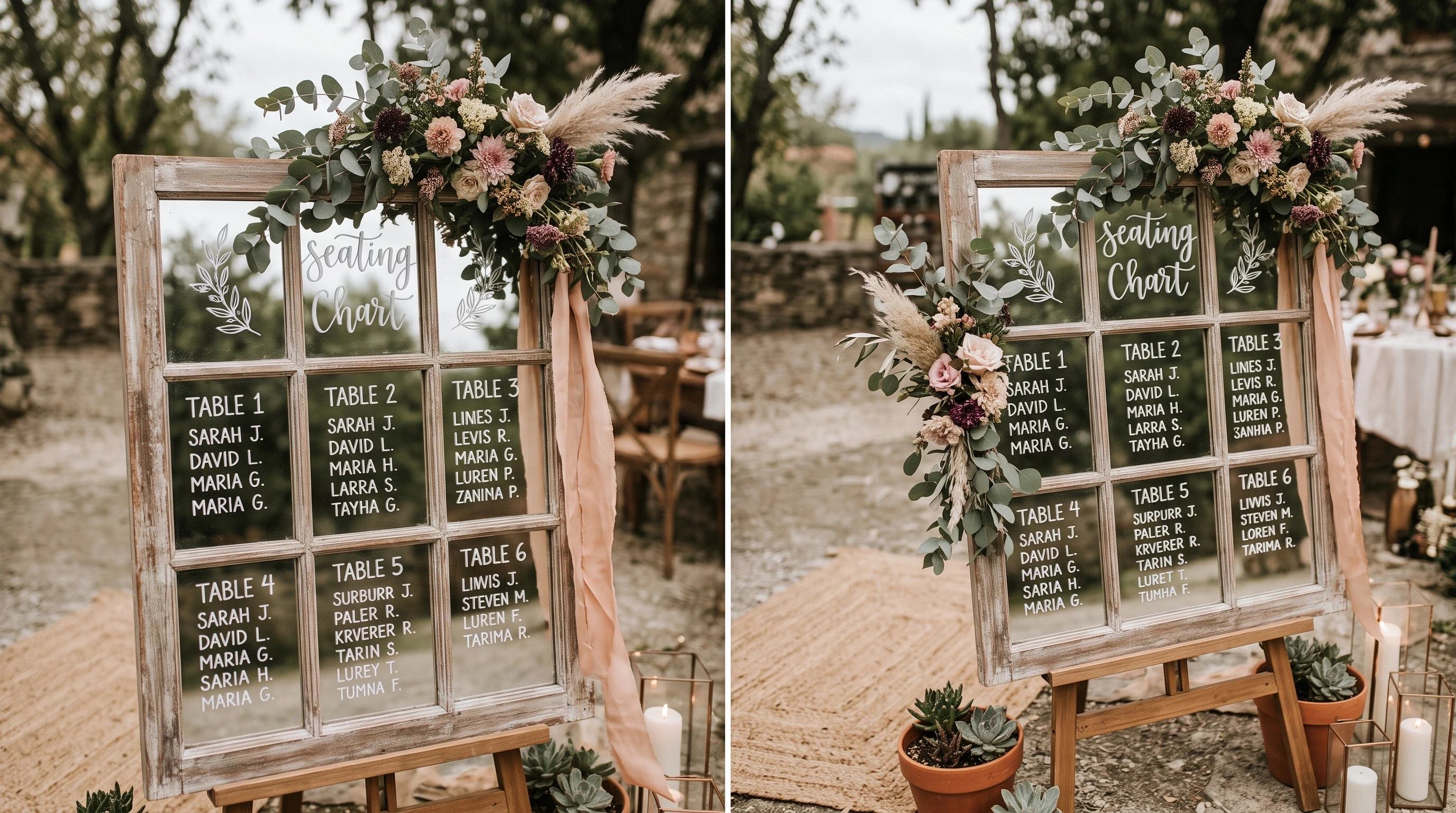Boho-wedding-seating-chart-ideas