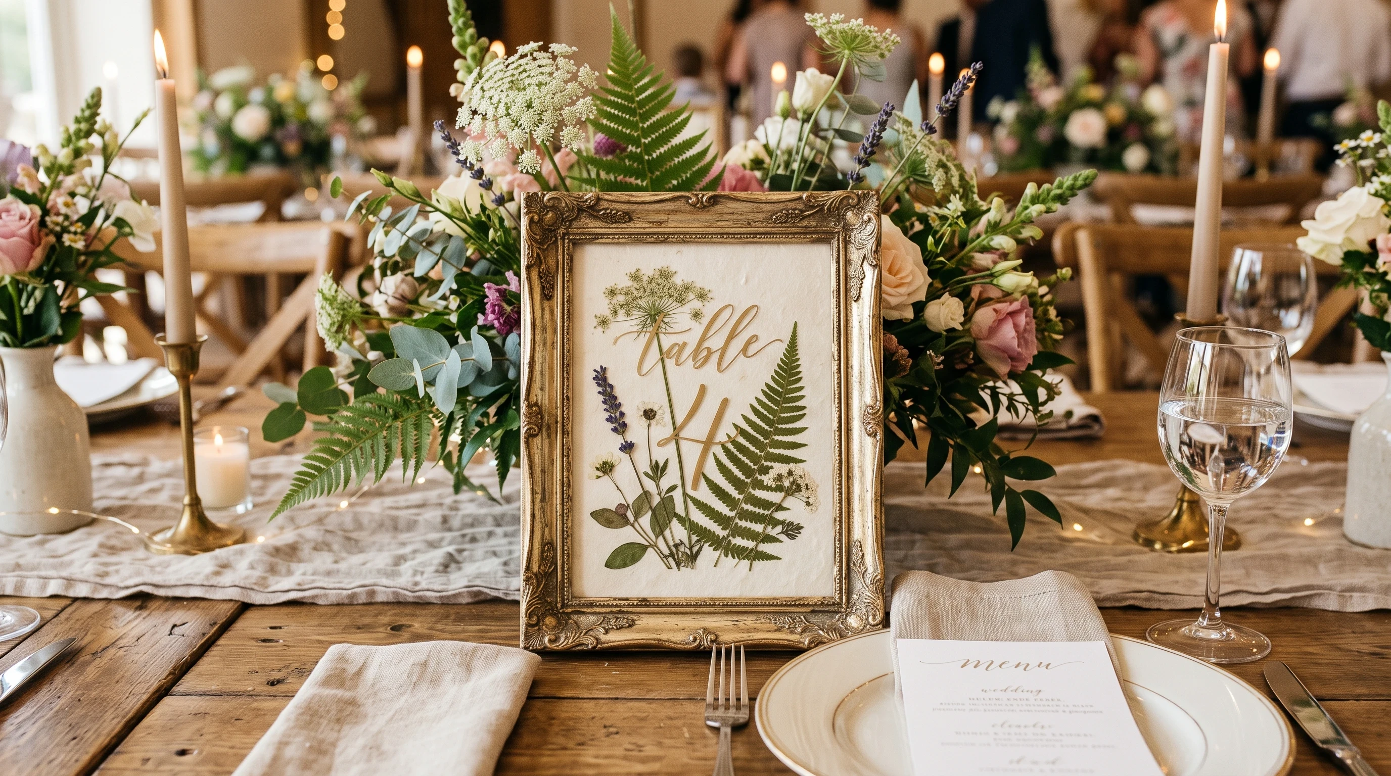Rustic-table-number-ideas