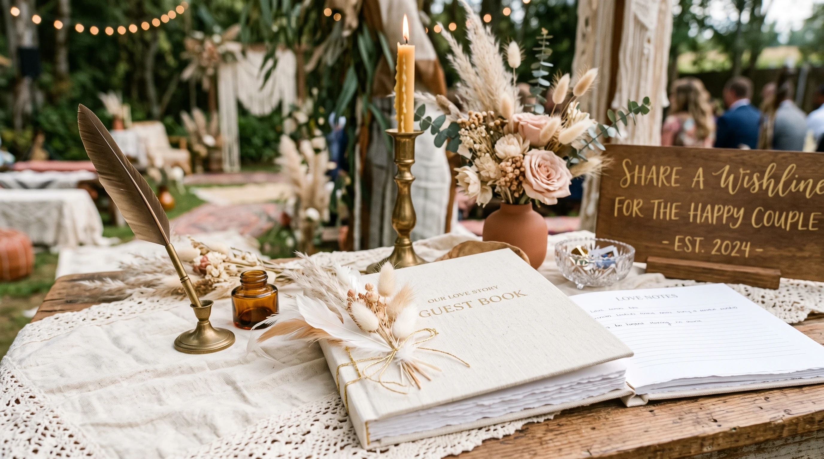 Wedding guest book