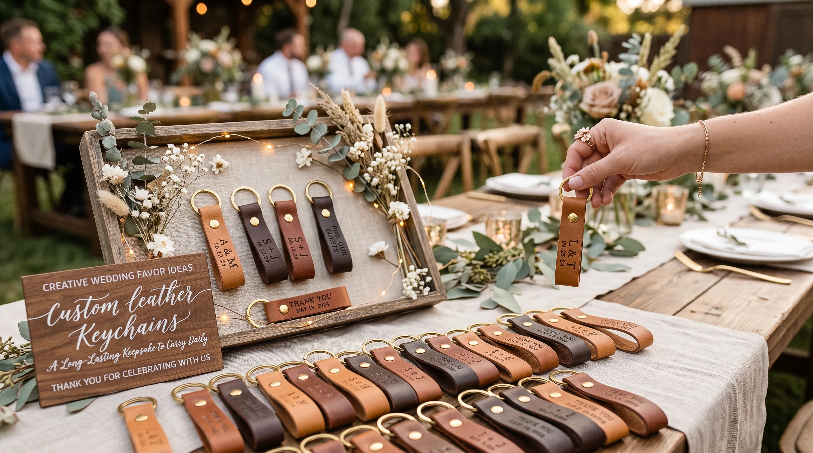 Wedding favors keychains