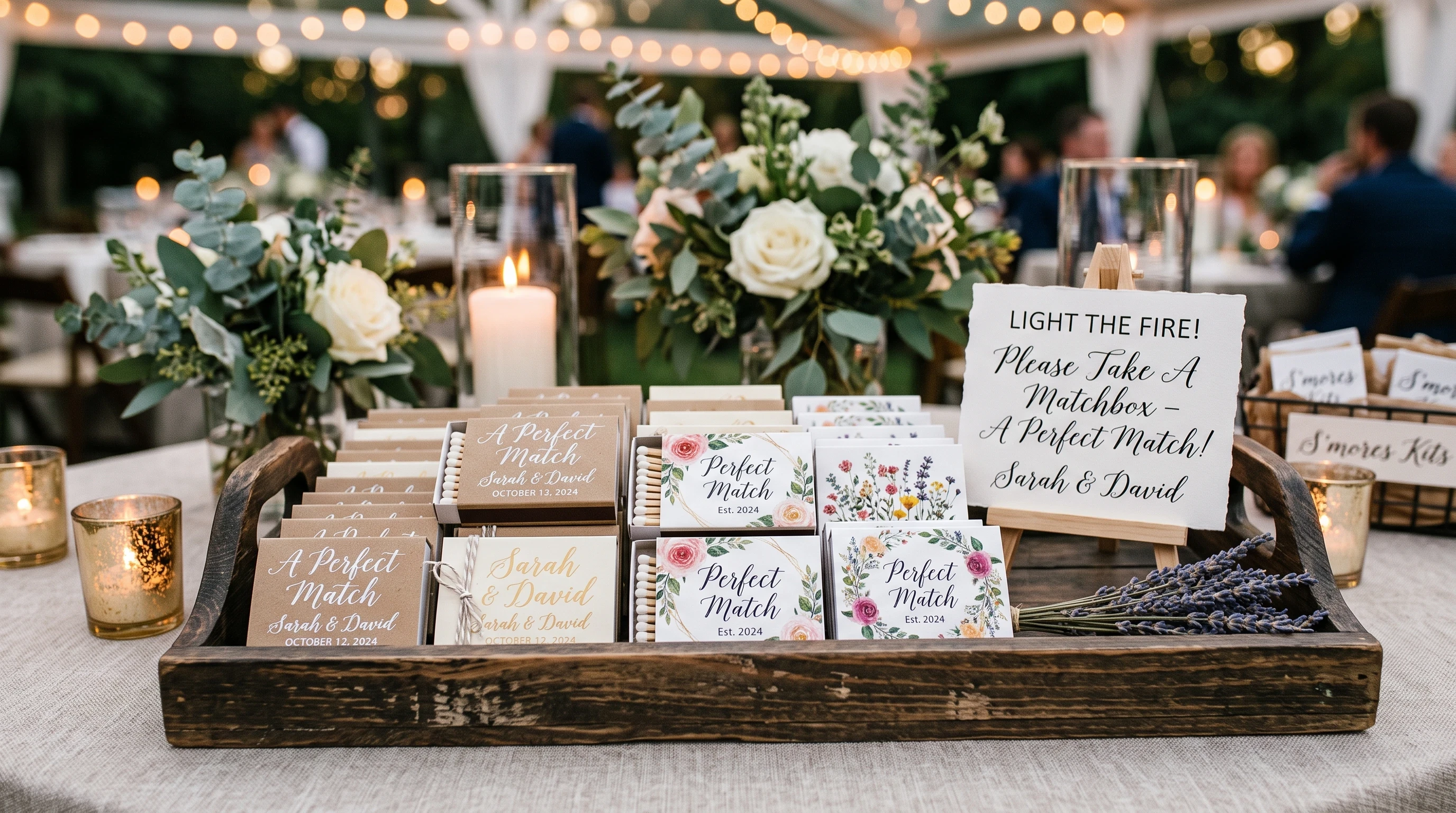 Custom Matchboxes Wedding favors