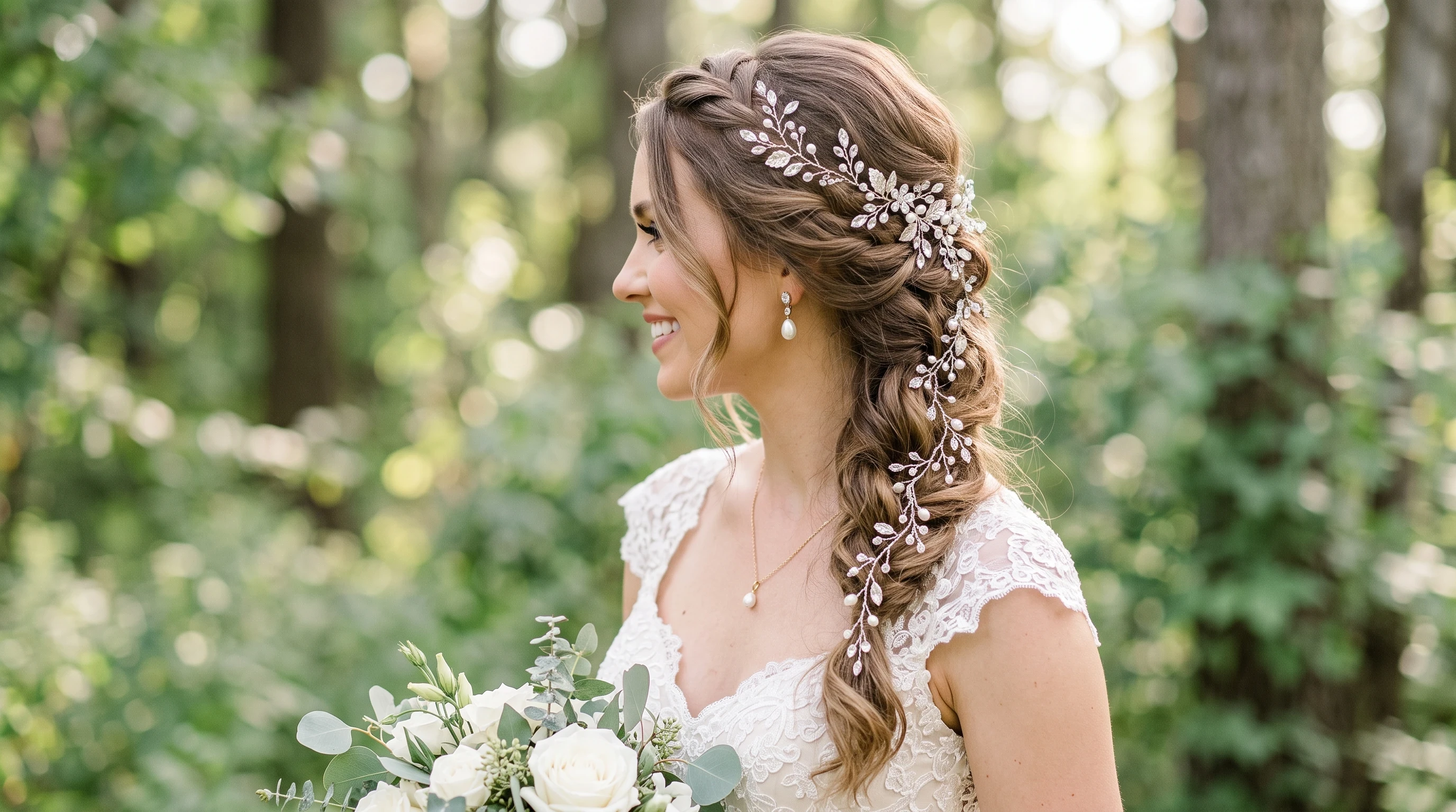 Delicate Vine-Inspired Hair Bridal Jewelry