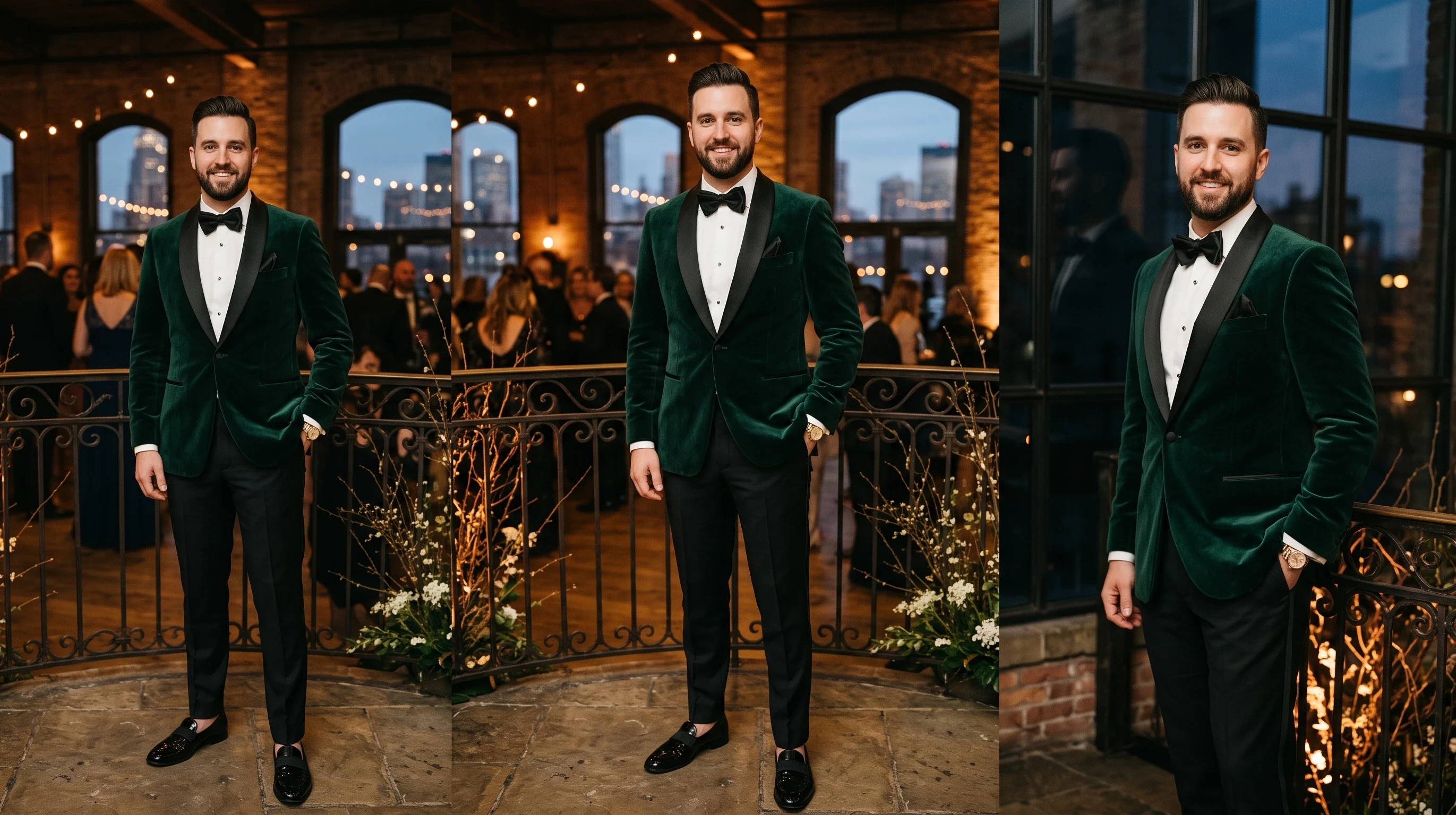 Groom attire Velvet Statement Dinner Jacket