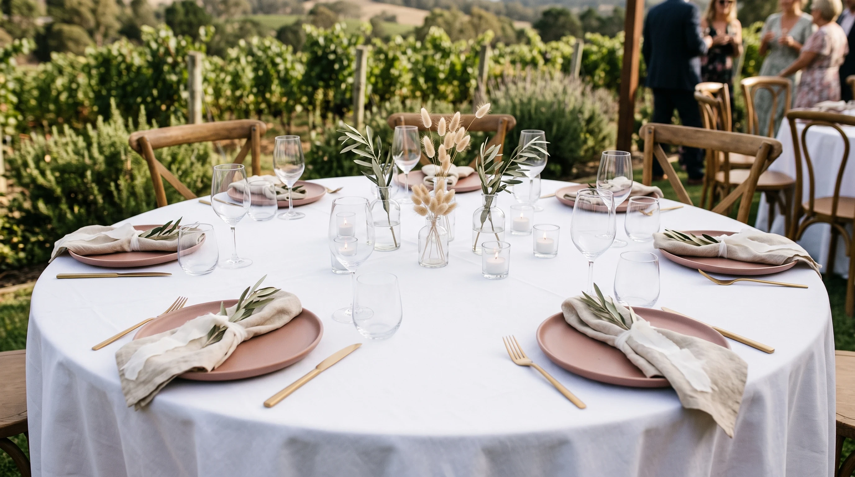 Boho Wedding Table Setting for Simple Minimalist Boho Table Setting
