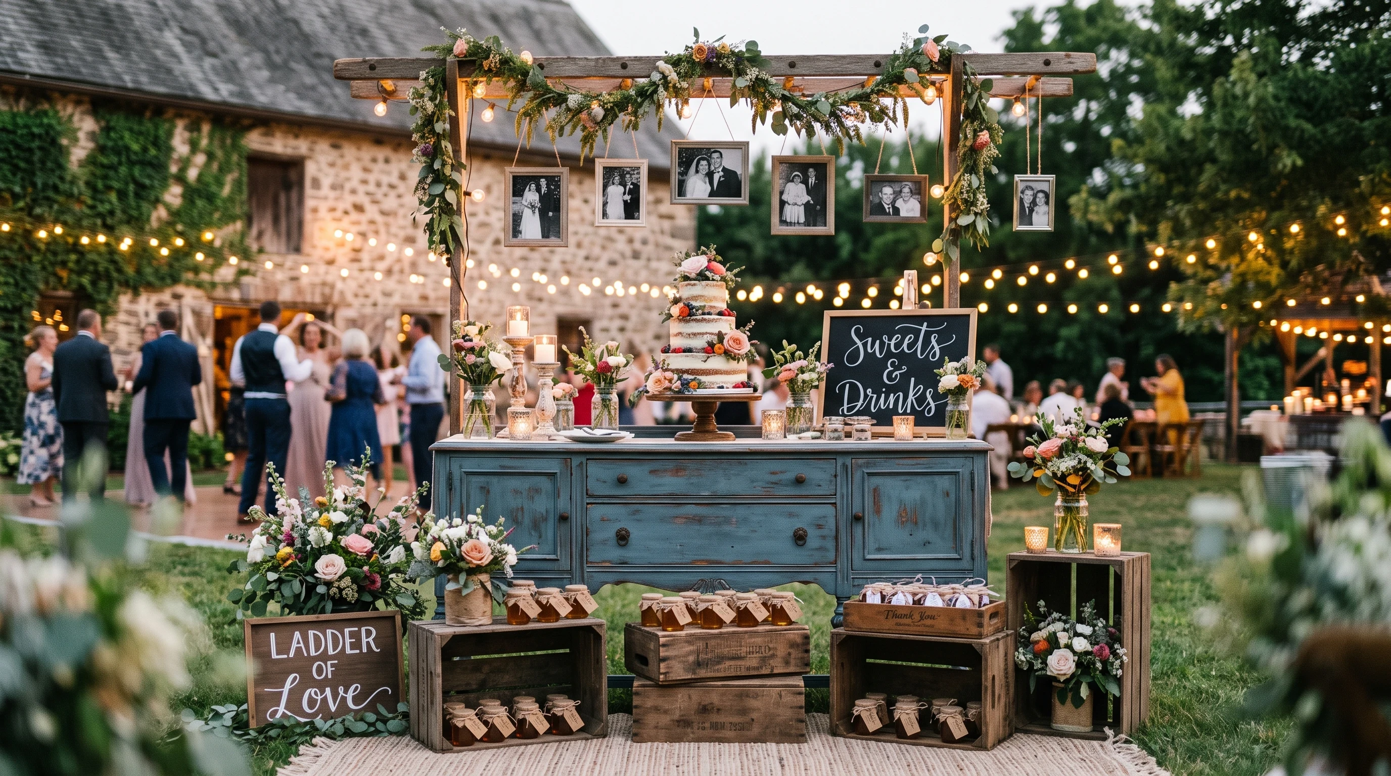 Rustic Wedding Reception Ideas for Repurposed Furniture And Decor Pieces