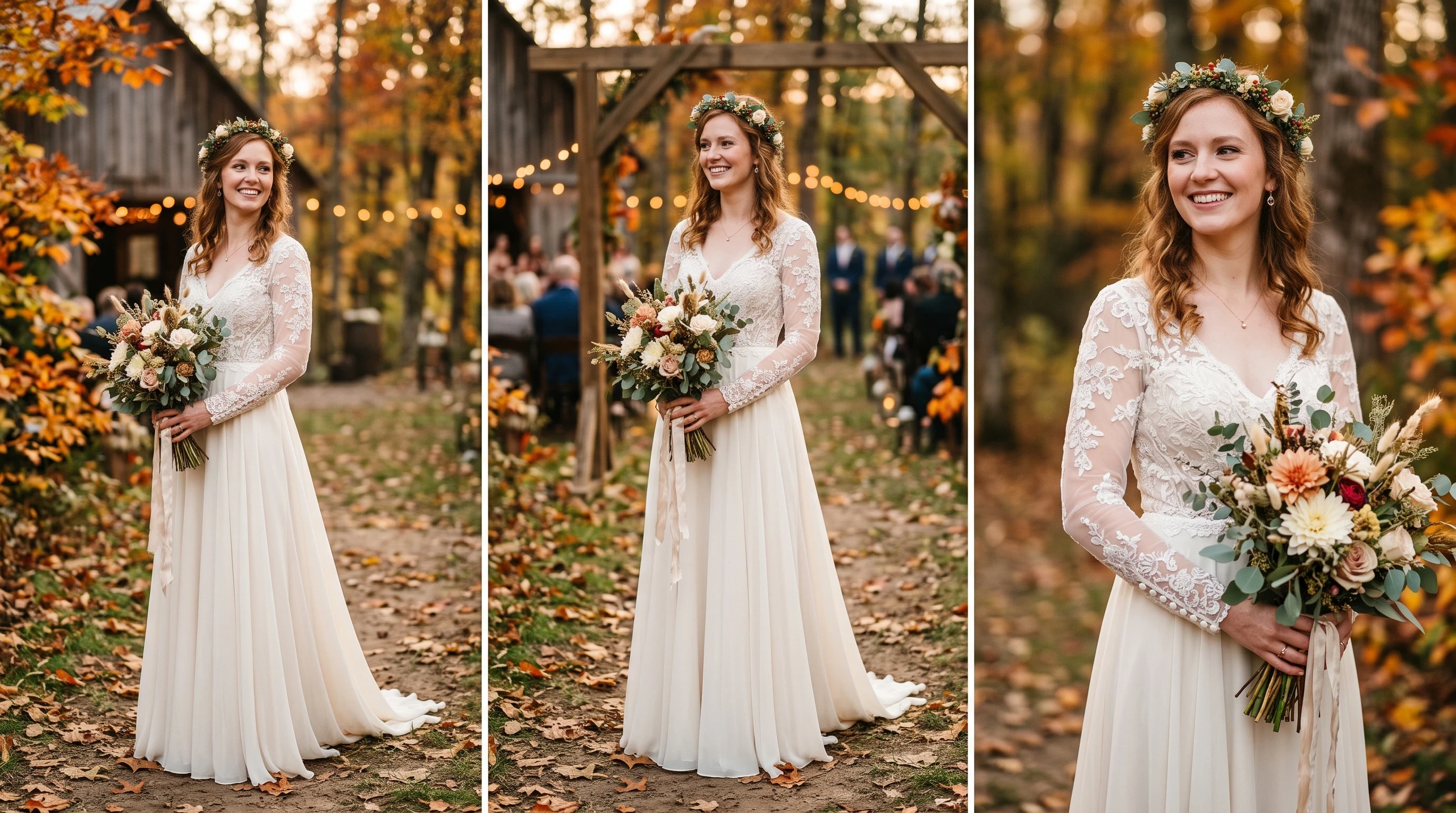 Rustic Wedding Dress Ideas for Long Sleeve Rustic Wedding Dress