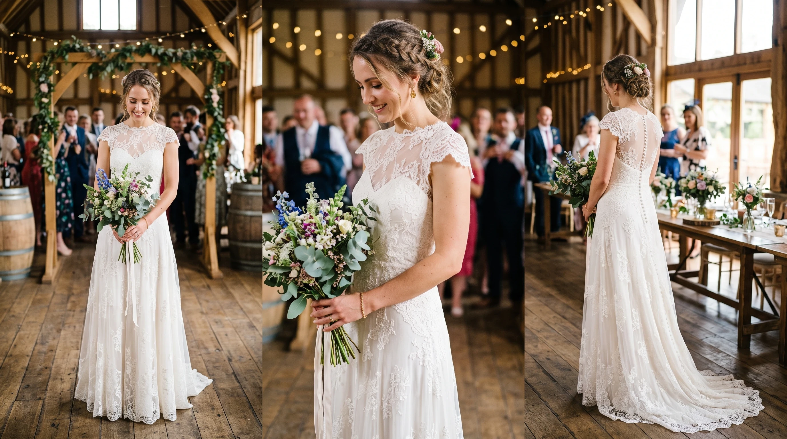 Rustic Wedding Dress Ideas for Vintage-Inspired Lace Wedding Dress