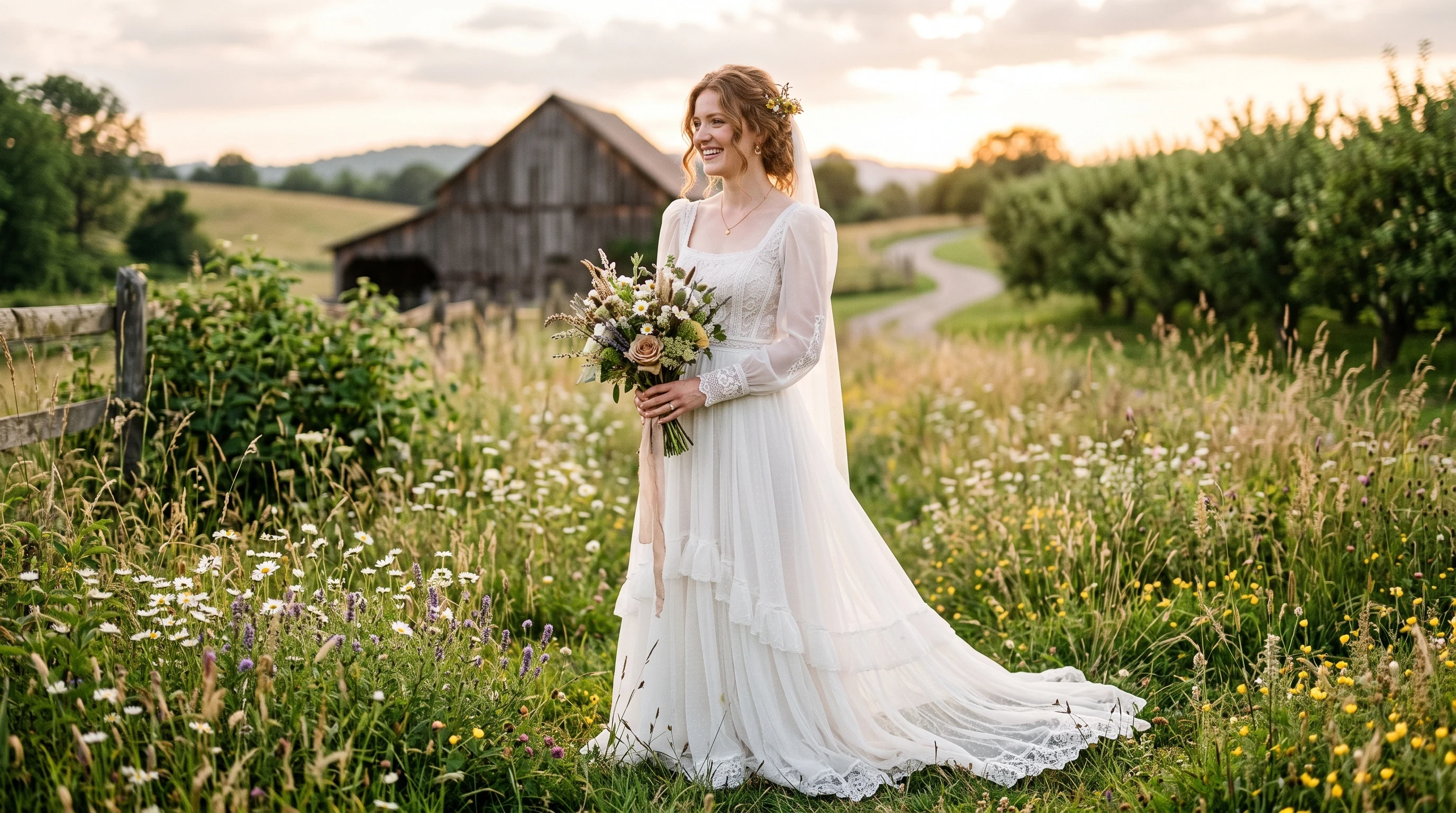 Rustic Wedding Dress Ideas  Prairie-Inspired Wedding Dress