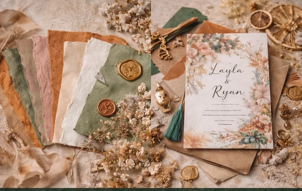 Boho wedding invitations 