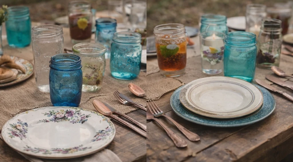 Wedding table settings