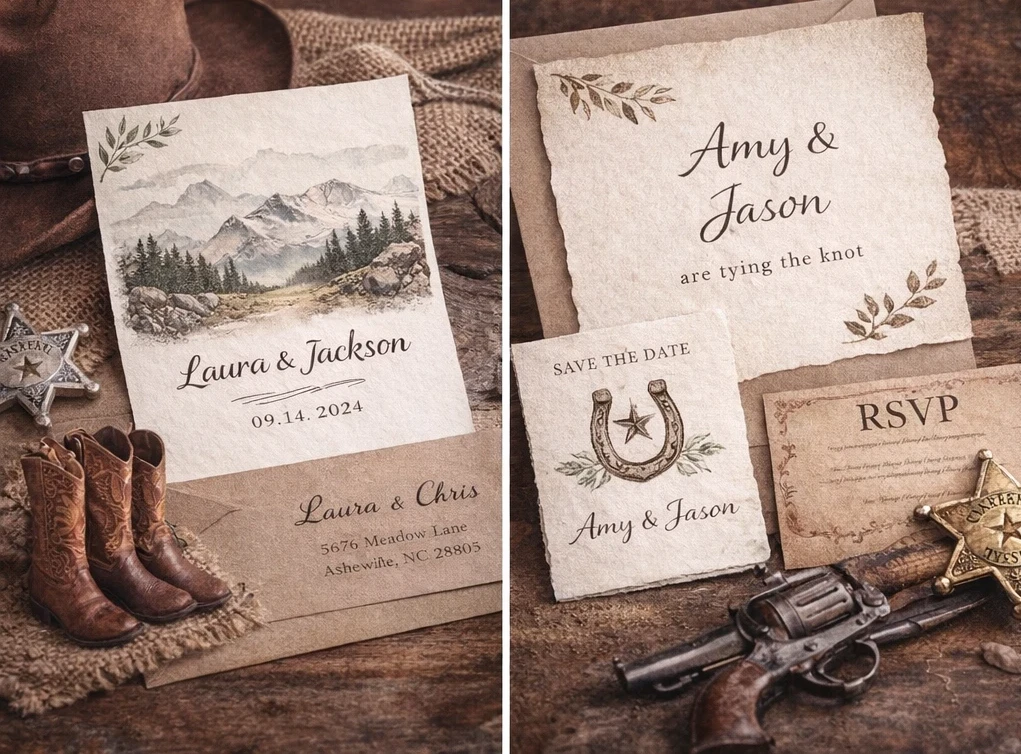 Western-wedding-invitations