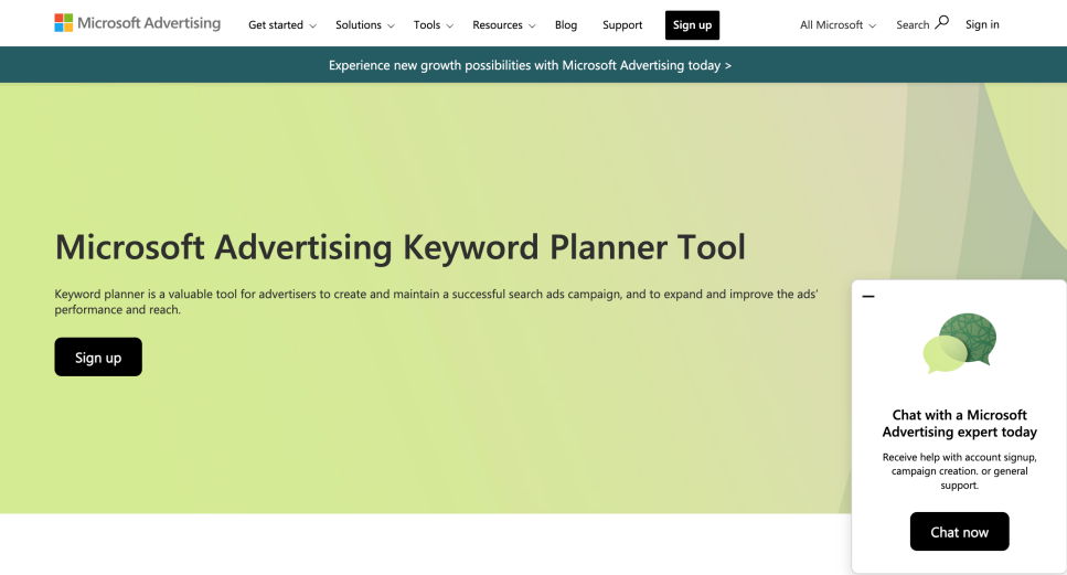 Microsoft Ads Keyword Planner... their answer to Google Ads keyword planner!