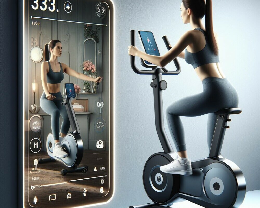 showcase the convenience and efficiency of modern fitness equipment designed for small spaces.