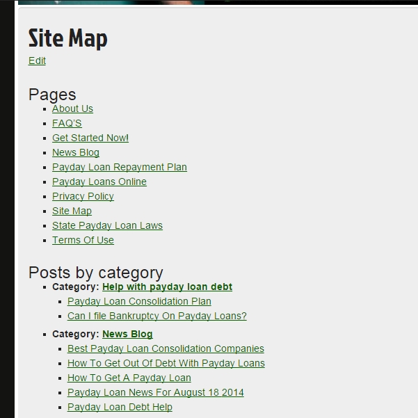 How to create a user friendly Site map
