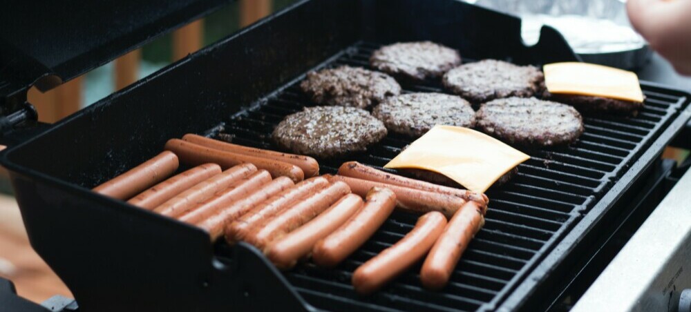 food on bbq grill