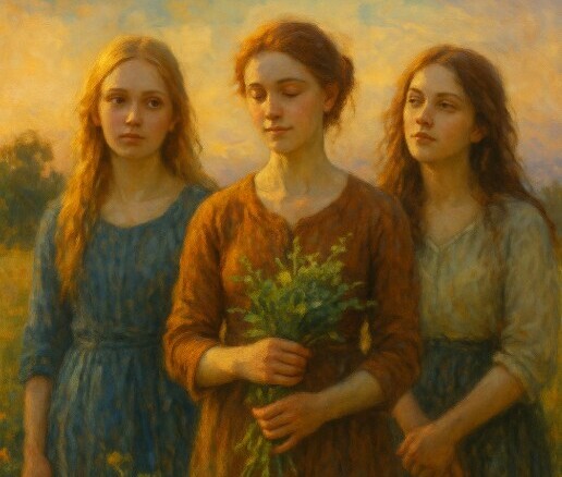 An image of 3 young women 