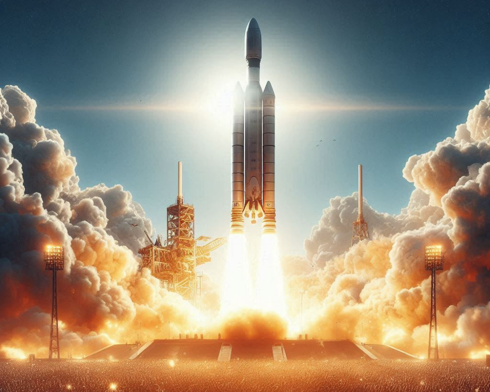 rocket taking off
